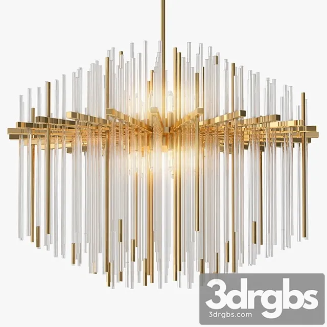 Wired custom lighting strauss chandelier 3D Model Download