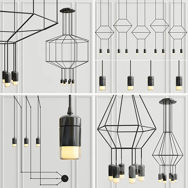 Wireflow Vibia Collection 3D Model Wireflow Vibia Collection 3D Model