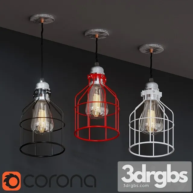 Wireframe Lamp 3 3D Model Download