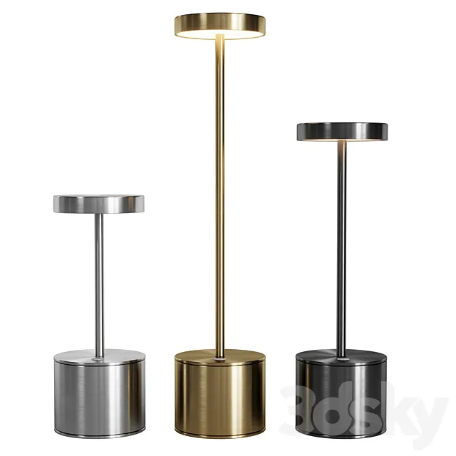Wireless lamps for bars and restaurants 02 GX05 3D Model Wireless lamps for bars and restaurants 02 GX05 3D Model