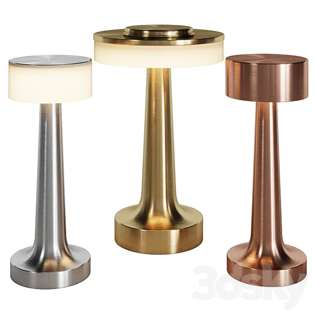 Wireless lamps for bars and restaurants 03 Purrini 3D Model Wireless lamps for bars and restaurants 03 Purrini 3D Model