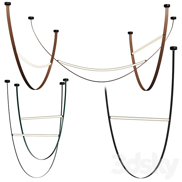 Wireline by FLOS Lamp 3D Model Wireline by FLOS Lamp 3D Model