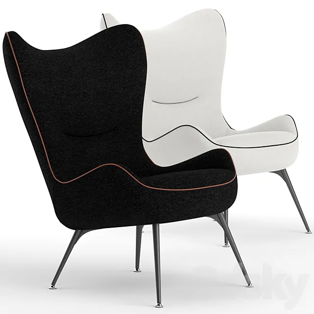 Wittmann contessa armchair 3DModel