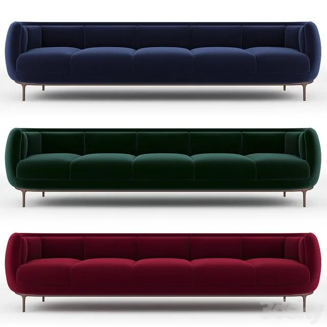 Wittmann Vuelta Sofa 5 Seats 3D Model Wittmann Vuelta Sofa 5 Seats 3D Model