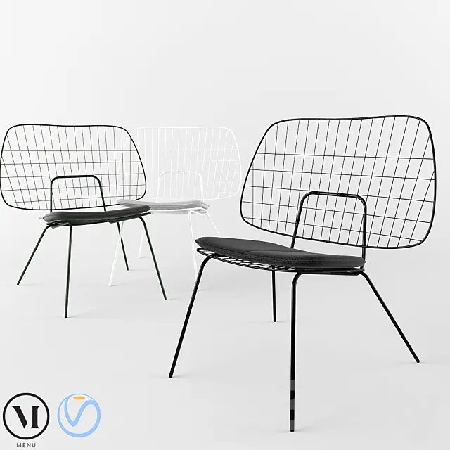 WM String Lounge Chair – MENU 3DModel