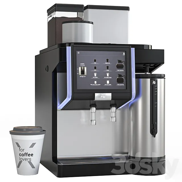 WMF 9000 coffee machine 3D Model WMF 9000 coffee machine 3D Model