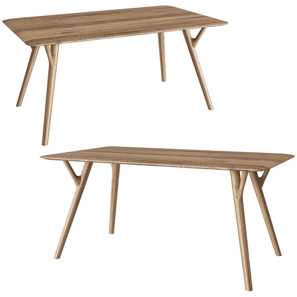 Woak – Dining table Organic 3D Model Woak – Dining table Organic 3D Model