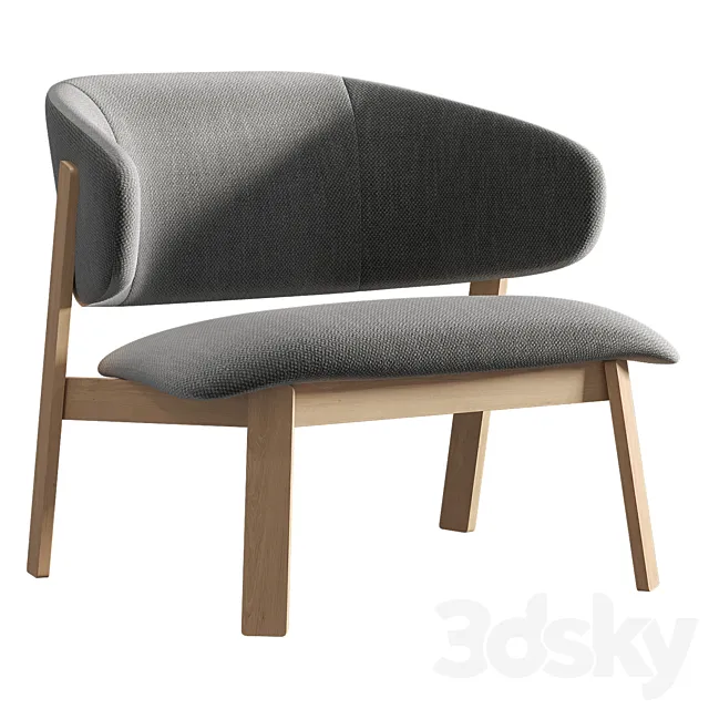 Wolfgang Armchair 70 by Luca Nichetto 3DModel