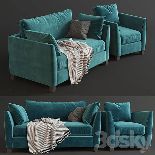 Wolseley love seat 3DModel Wolseley love seat 3DModel