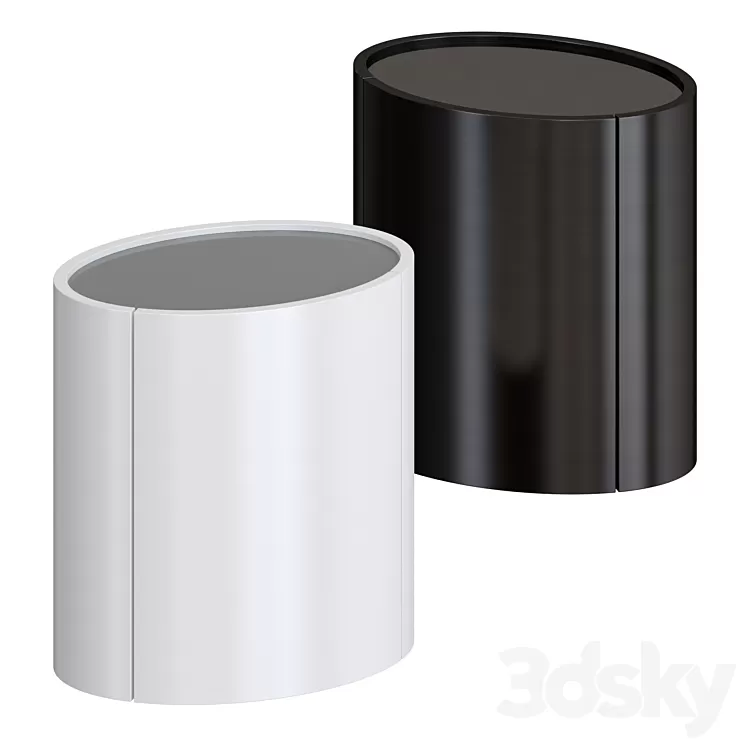 Woltu Oval – night stand 3D Model