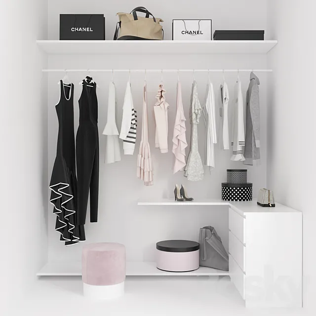 Woman’s wardrobe 3DModel
