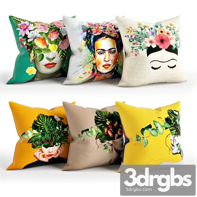 Women Pillow Set 001 Society6 3D Model Download Women Pillow Set 001 Society6 3D Model Download
