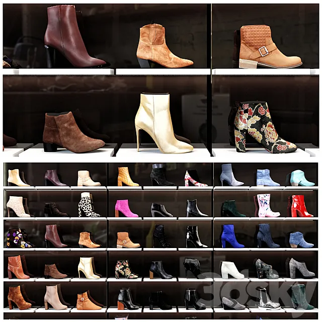 Women shoes shop 3DModel
