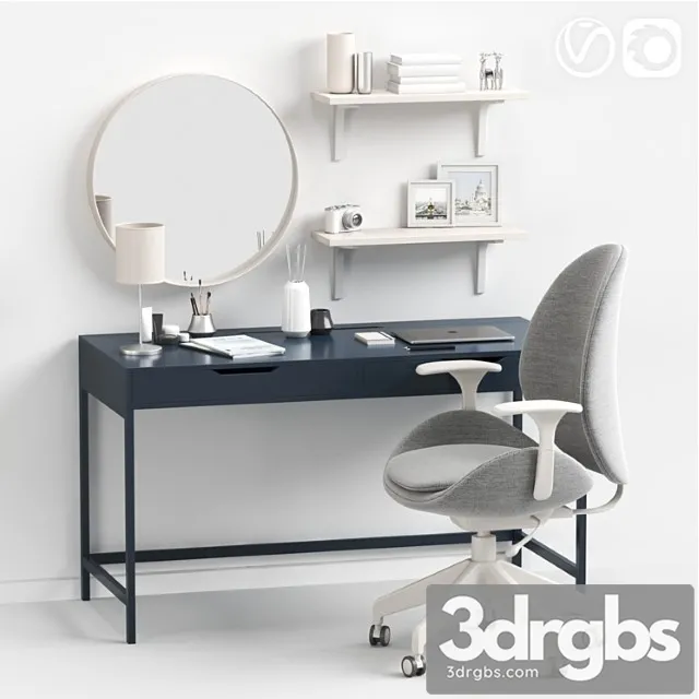 Women’s dressing table and workplace 2 3D Model Download