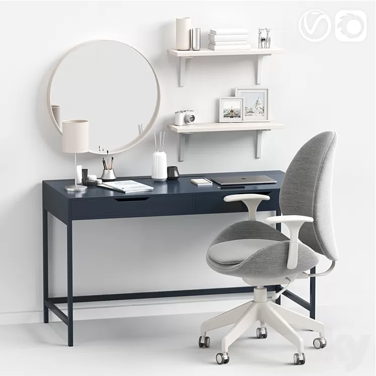 Women’s dressing table and workplace 3D Model