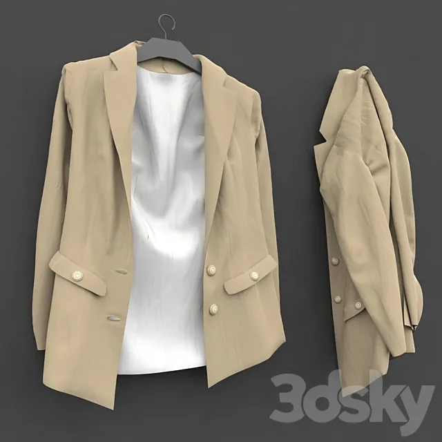 Women’s jacket 3D Model