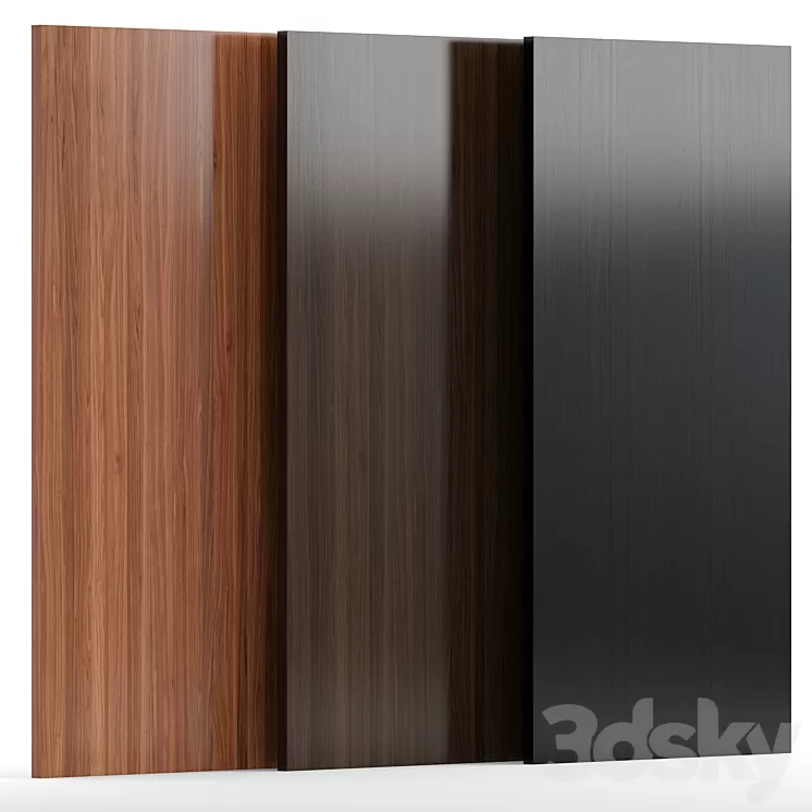 Wood 31 with 3 materials 3D Model