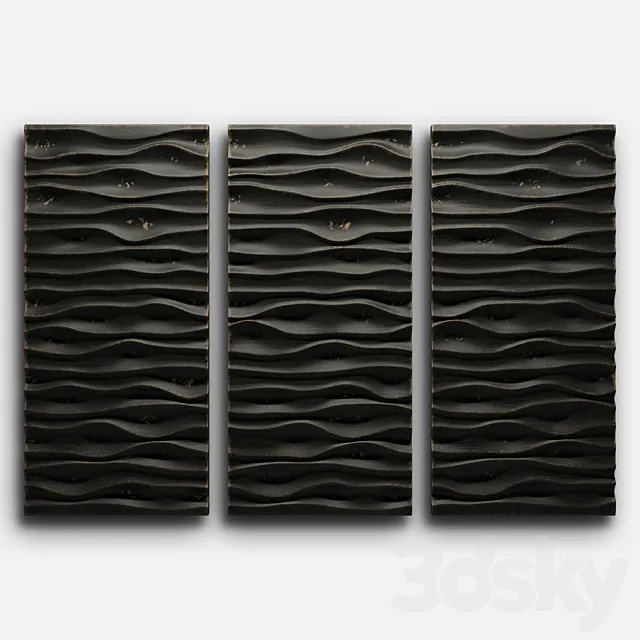 wood 3d panel 3DModel wood 3d panel 3DModel