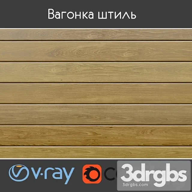 Wood  52 Lining of Calmness 5 Sizes 3D Model Download