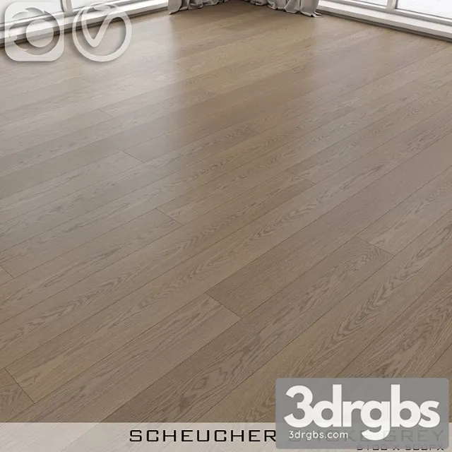 Wood  68 Parquet board scheucher smoke gray 3D Model Download