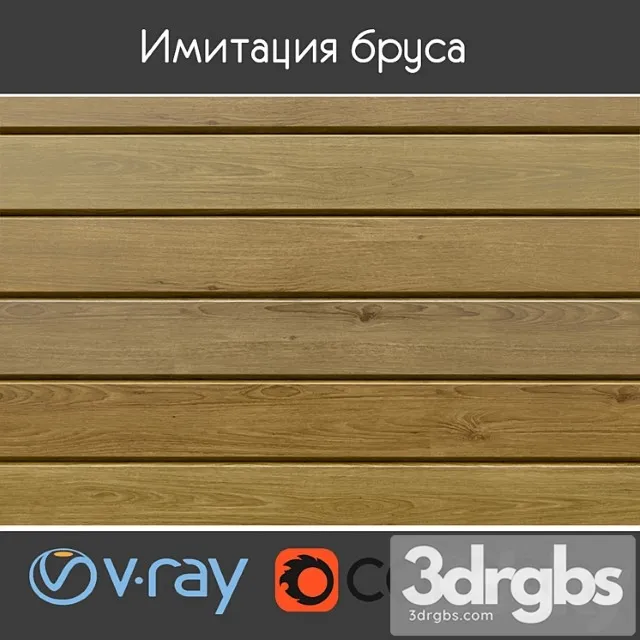 Wood  86 Simulation of the bar 3D Model Download