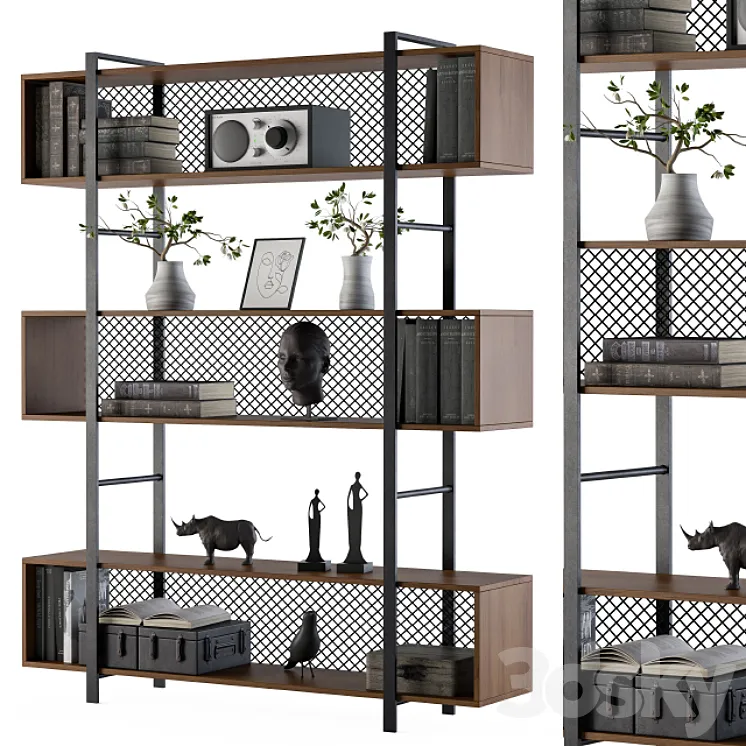 Wood and Metal Rack 3D Model Free Download Wood and Metal Rack 3D Model Free Download