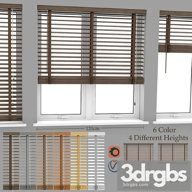 Wood blinds venetian 2 (120cm) Wood blinds venetian 2 (120cm)
