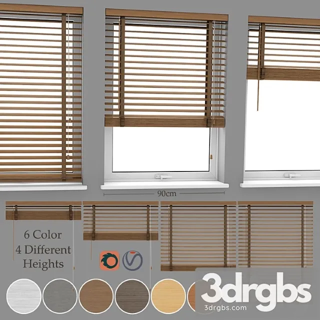 Wood blinds venetian 3 (90cm) Wood blinds venetian 3 (90cm)