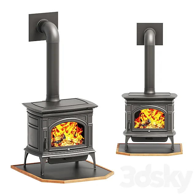 Wood burning stove 3DModel