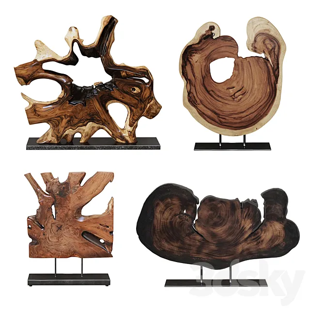 Wood Decor 03 3DModel Wood Decor 03 3DModel