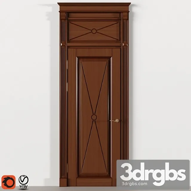 Wood Door 350 3D Model Download