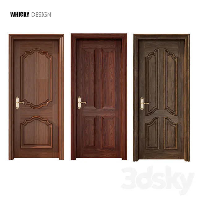 wood door part3 3DModel