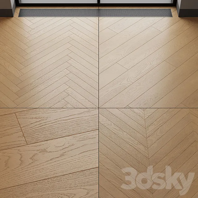Wood floor Natural Oak 3DModel Wood floor Natural Oak 3DModel