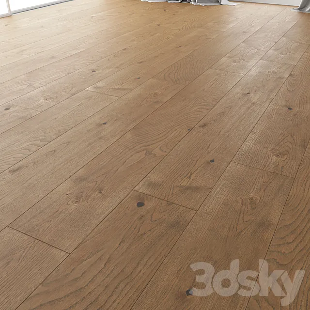 Wood floor Oak (Estate NEW Sanded) 3D Model