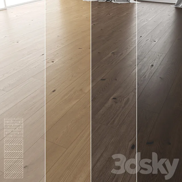 Wood Floor Set 16 3D Model Wood Floor Set 16 3D Model