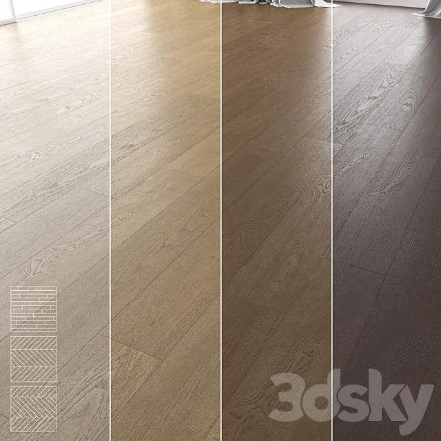 Wood Floor Set 17 3D Model Wood Floor Set 17 3D Model