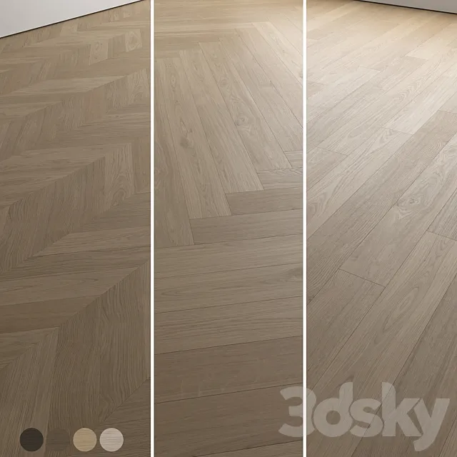 Wood Floor Set 26 3D Model