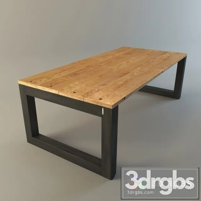 Wood Floor Table 3D Model Download Wood Floor Table 3D Model Download