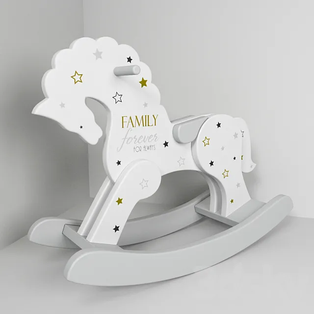 Wood horse 02 3D Model Wood horse 02 3D Model