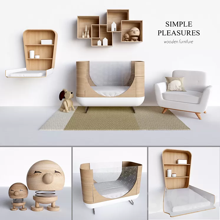 Wood Kids Room | Children's 3D Model