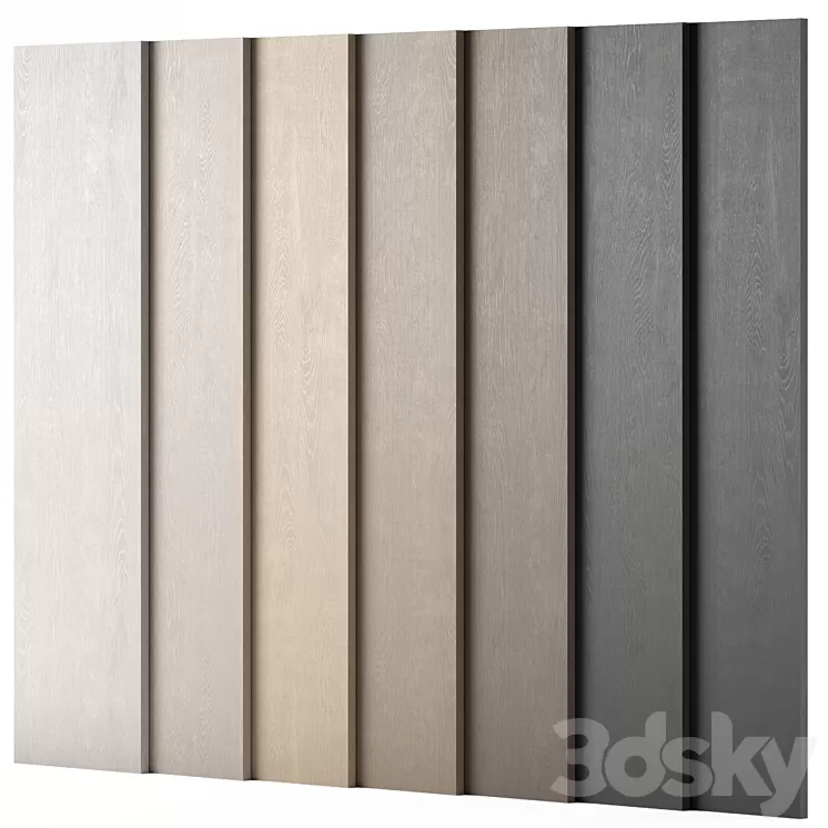 Wood materials Oak – 7 colors – set 11 3D Model Free Download