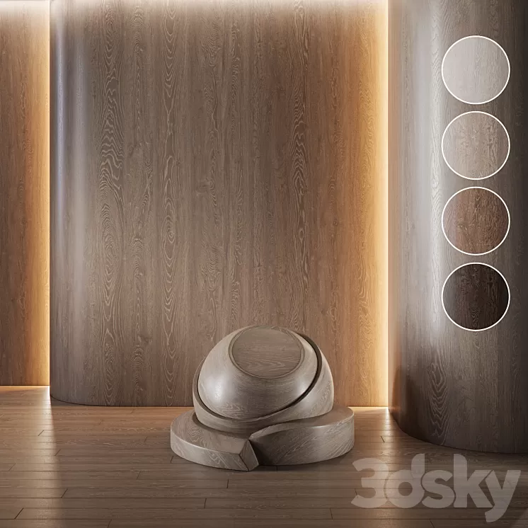 Wood Oak set (seamless) | laminate | Parquet | 09 3D Model Free Download