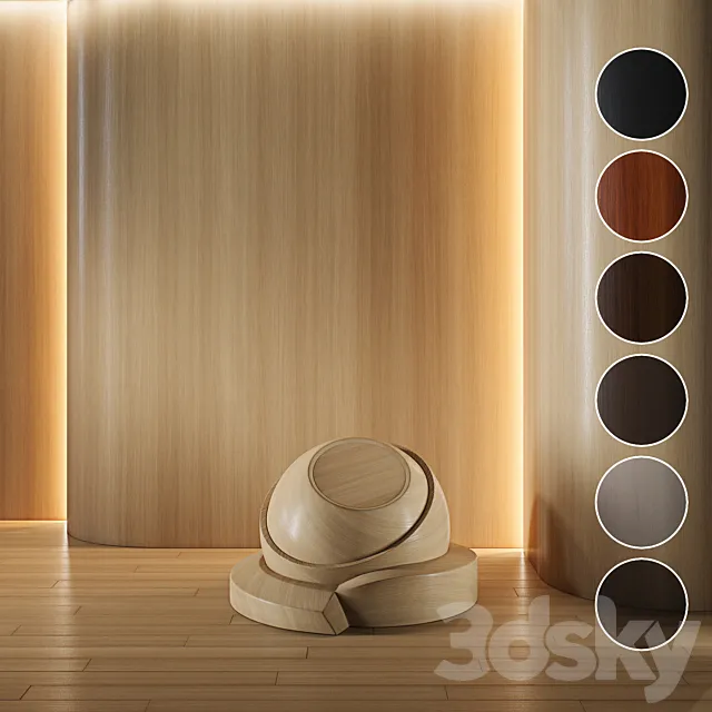 Wood Oak set (seamless) | laminate | parquet | 29 3D Model