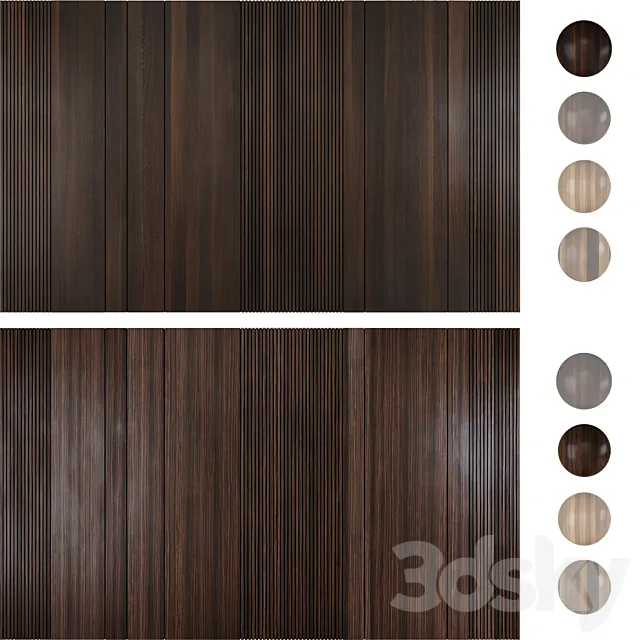 Wood panel set 1 3DModel Wood panel set 1 3DModel