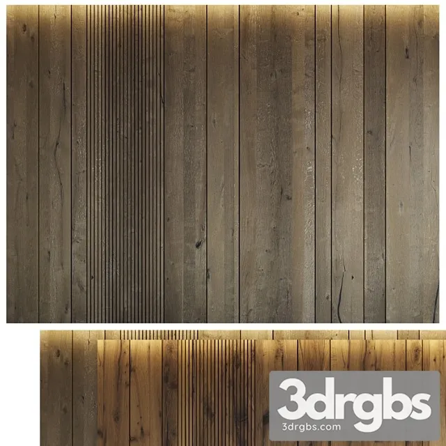 Wood Panel Set 6 3D Model Download