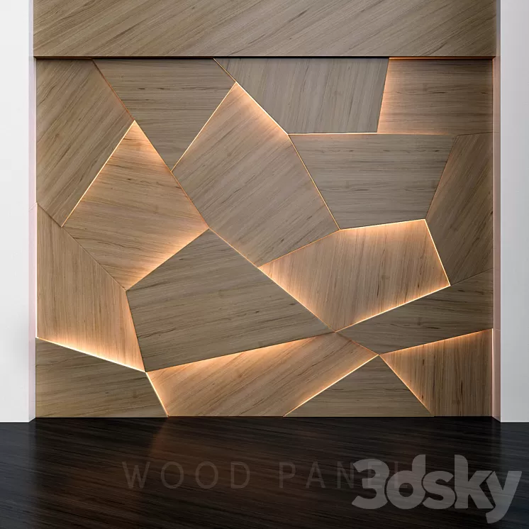 Wood panels 3D Model