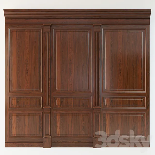 Wood panels _55 3D Model Wood panels _55 3D Model