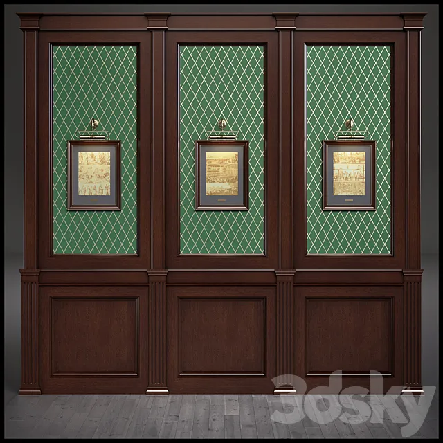 Wood panels for cabinets 3D Model Wood panels for cabinets 3D Model