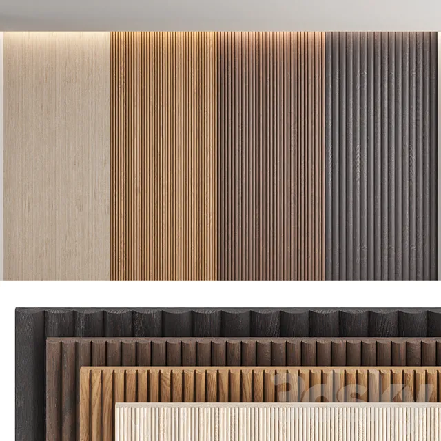 Wood panels_set2 3D Model Wood panels_set2 3D Model
