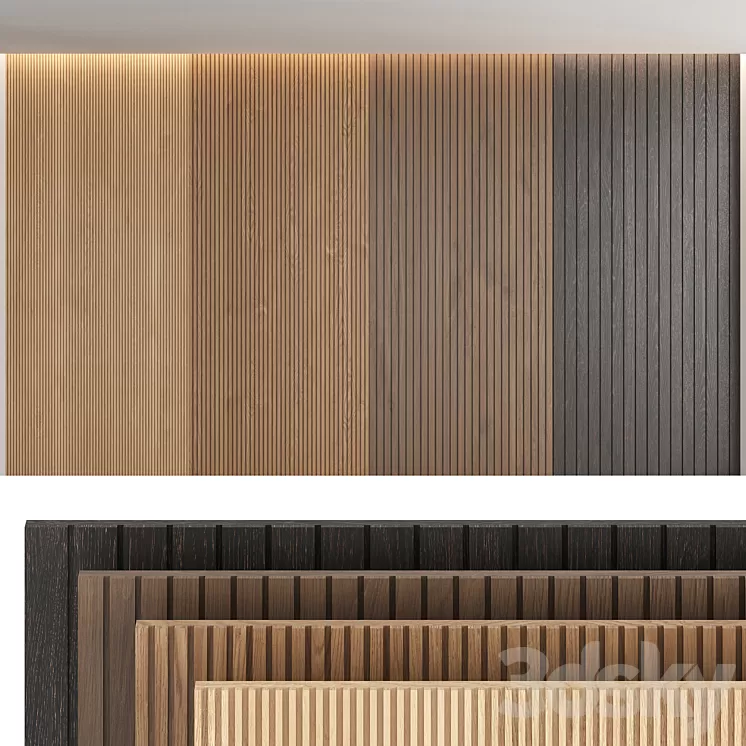 Wood panels_set4 3D Model